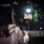 Portable LED video light for camera and phone