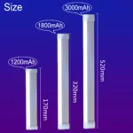 Portable RGB LED light stick showing multi-color illumination options