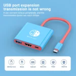 USB-C Multiport Dock for Nintendo Switch with HDMI and USB-A