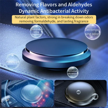 Premium car air freshener and purifier with rotating dial