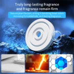 Premium car air freshener and purifier with rotating dial
