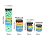 Soft foam earplugs for noise reduction and comfortable sleep