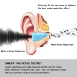Soft foam earplugs for noise reduction and comfortable sleep