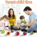 Rainbow multi-layer spinning fidget sphere toy for stress relief