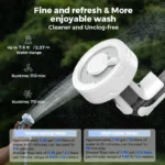 Portable outdoor shower pump for camping and hiking