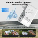Portable outdoor shower pump for camping and hiking