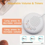 portable white noise machine for baby and adult sleep