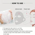 Pink reusable silicone face mask cover for sheet mask