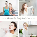 Pink reusable silicone face mask cover for sheet mask