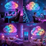 RGB cloud light projector with star galaxy projection
