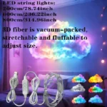 RGB cloud light projector with star galaxy projection