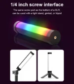 RGB LED light stick for creative photography and video