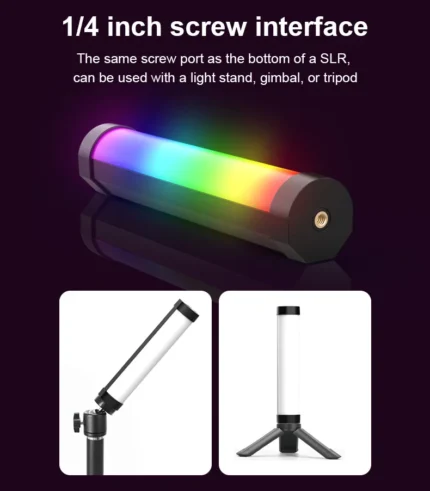 RGB LED light stick for creative photography and video