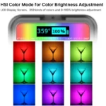 Ulanzi VL49 RGB LED video light for camera and phone