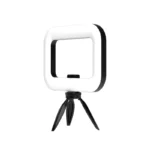RGB LED video light with phone mount for vlogging