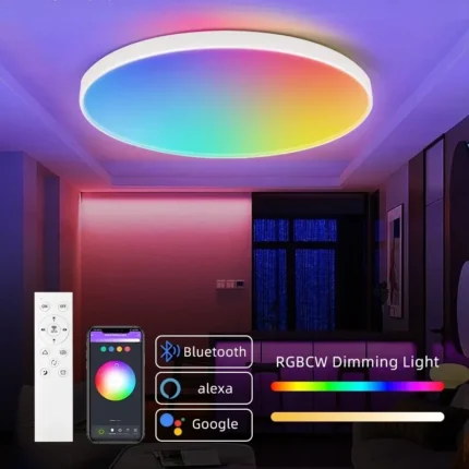 Smart RGBCW LED Ceiling Light with app and remote control
