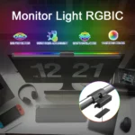RGBIC monitor light bar with eye protection and dual lighting