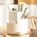 360 rotating desk organizer multi compartment for stationery