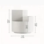 360 rotating desk organizer multi compartment for stationery