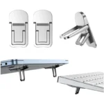 Self-adhesive mini foldable laptop stand for ergonomic typing