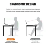 Self-adhesive mini foldable laptop stand for ergonomic typing