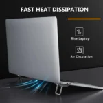 Self-adhesive mini foldable laptop stand for ergonomic typing
