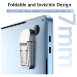 Self-adhesive mini foldable laptop stand for ergonomic typing