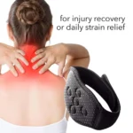 Self-heating magnetic neck brace for cervical pain relief