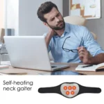 Self-heating magnetic neck brace for cervical pain relief