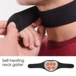 Self-heating magnetic neck brace for cervical pain relief