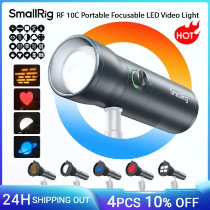 SmallRig RF 10C Focusable LED Video Light with Gobo Patterns