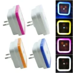 Smart LED plug-in night light with dusk-to-dawn sensor.