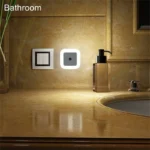 Smart LED plug-in night light with dusk-to-dawn sensor.