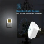 Smart LED plug-in night light with dusk-to-dawn sensor.