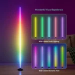 RGB Corner LED Floor Lamp with Remote Control and Dynamic Colors
