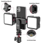 360 degree rotating smartphone cold shoe tripod mount