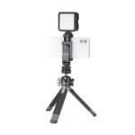 360 degree rotating smartphone cold shoe tripod mount