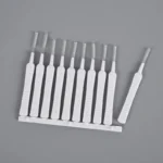 Smartphone port cleaning kit with brushes and dust plugs