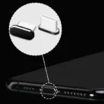 Smartphone port cleaning kit with brushes and dust plugs