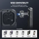 Smartphone video rig handles for stable mobile filmmaking