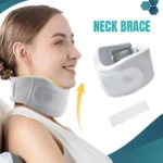 Adjustable soft cervical collar for neck support and pain relief.