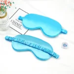 Soft satin sleep mask set in pastel colors for relaxation.