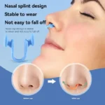 Soft silicone nasal dilator for improved breathing and snoring relief.