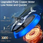 Solar Helicopter Car Air Freshener with auto-rotate fragrance diffuser