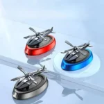 Solar Helicopter Car Air Freshener with auto-rotate fragrance diffuser