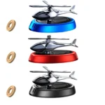 Solar Helicopter Car Air Freshener with auto-rotate fragrance diffuser