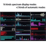 RGB LED music spectrum display with voice sensor and clock