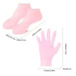 Spa Gel Moisturizing Gloves and Heel Socks for dry cracked skin