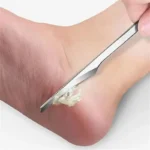 Stainless steel foot care tools for callus and ingrown toenail.