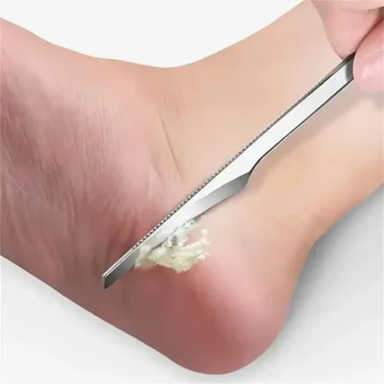 Stainless steel foot care tools for callus and ingrown toenail.